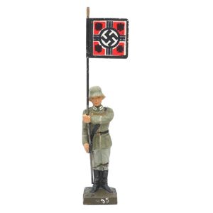 Lineol Standard bearer Toy Soldier