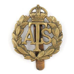 British ATS Cap Badge