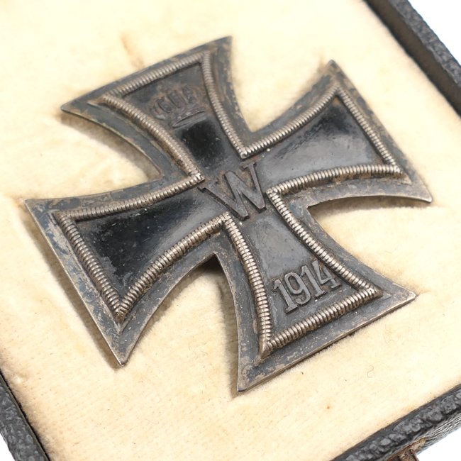 Cased WW1 Iron Cross 1st Class 'KMST' — image 4