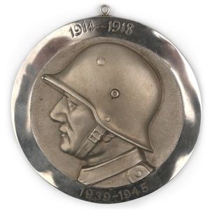 German Soldier Souvenir Wall Plaque