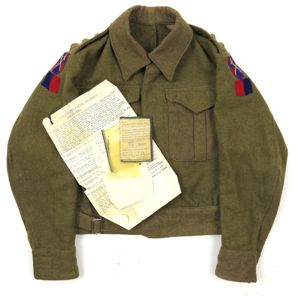 Named British P37 HQ 21st Army Group Captain's Battle Dress …