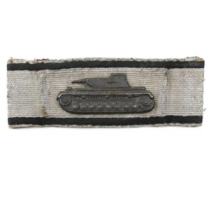 Tank Destruction Badge in Silver