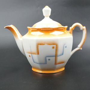 Porcelain Teapot with Swastika Design