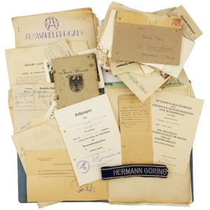 Luftwaffe 'Hermann Göring' Cufftitle & Document Grouping