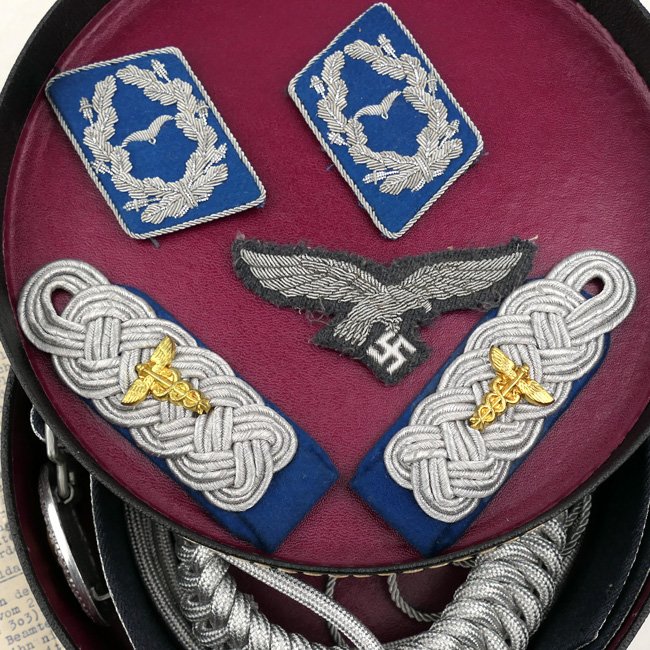 Cased Luftwaffe TSD Officer's Brocade Belt & Buckle — image 4