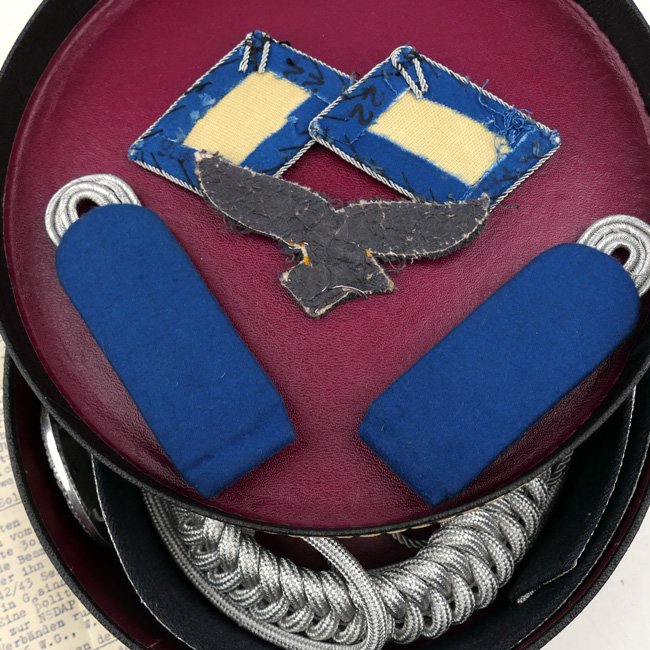 Cased Luftwaffe TSD Officer's Brocade Belt & Buckle — image 5