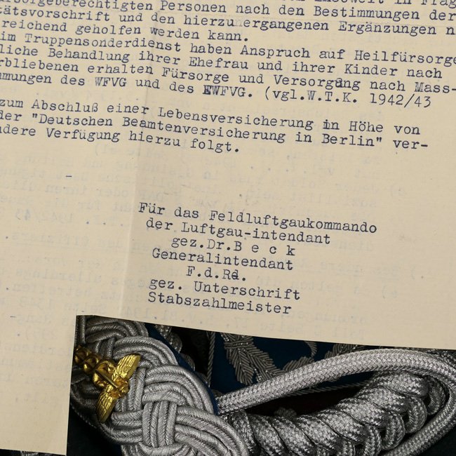 Cased Luftwaffe TSD Officer's Brocade Belt & Buckle — image 8