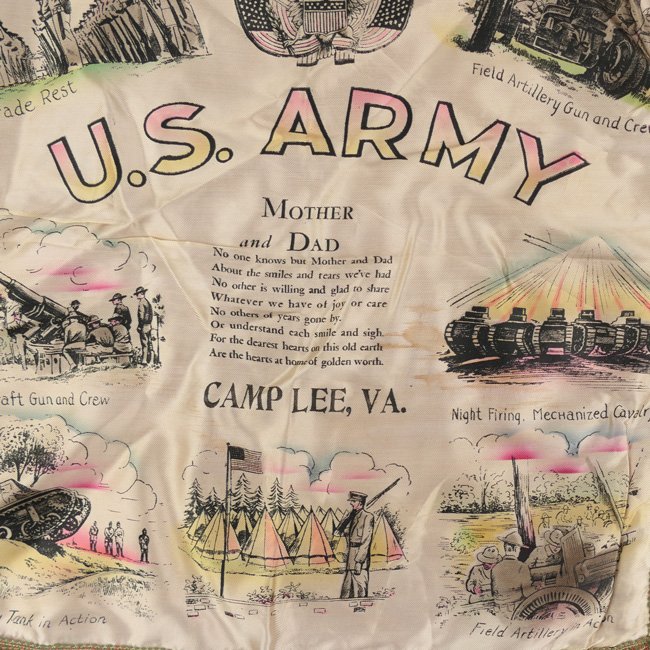 US Army Sweetheart Pillow Cover 'Camp Lee, VA.' — image 2