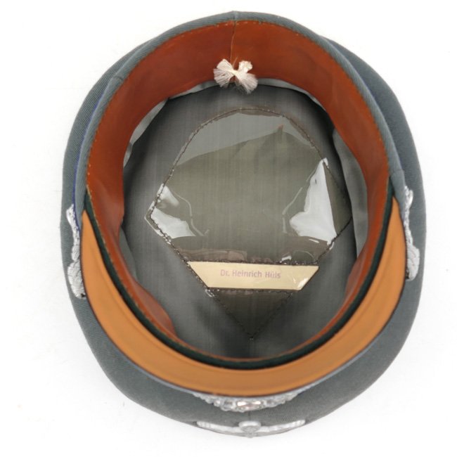 WH (Heer) Medical Officer's Visor Cap to KC Recipient 'Dr.Heinrich Hüls' — image 11