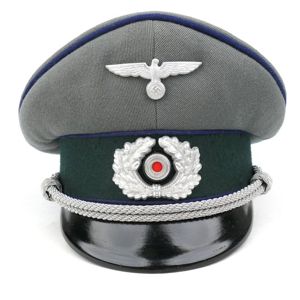 WH (Heer) Medical Officer's Visor Cap to KC Recipient 'Dr.Heinrich …