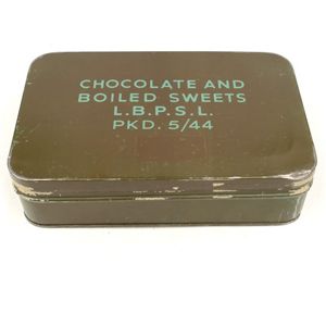 British 'Chocolate and Boiled Sweets' Ration Tin