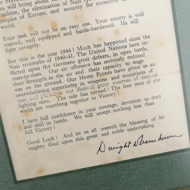 American D-Day Eisenhower Letter — image 3