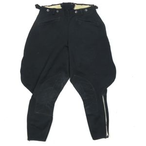 Pre-war German Black Motorcyclist's Breeches