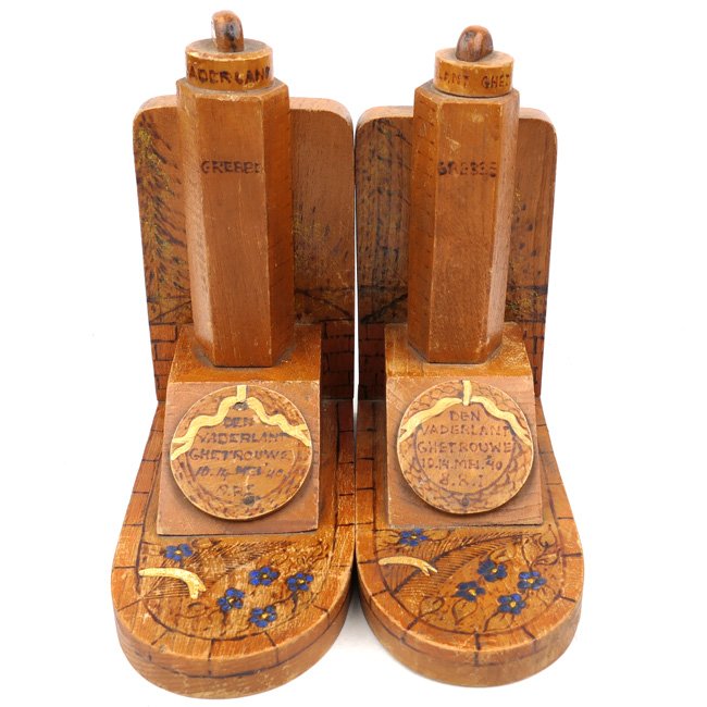 Set of Dutch 'Grebbeberg' Bookends — image 2