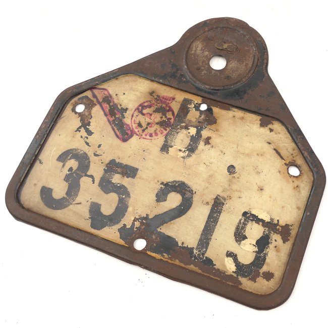 German Motorcycle License Plate Berlin — image 3