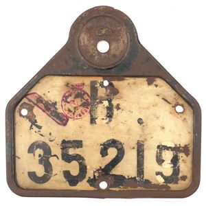 German Motorcycle License Plate Berlin