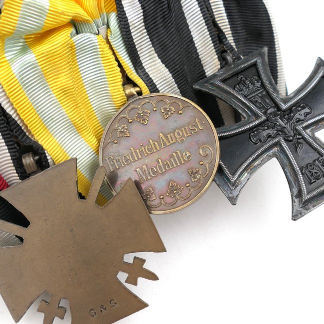 WW1 German 3-Piece Medal Bar & Batton — image 3