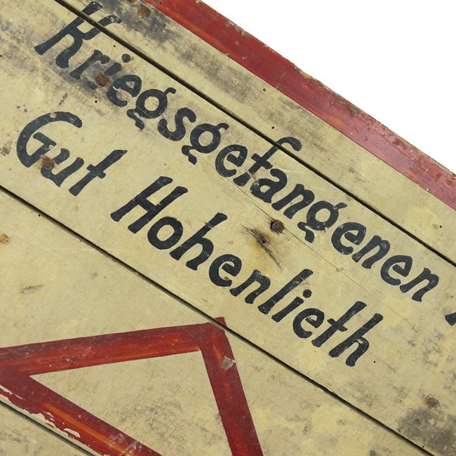 German Wooden Sign POW Camp 'Gutshof' — image 2