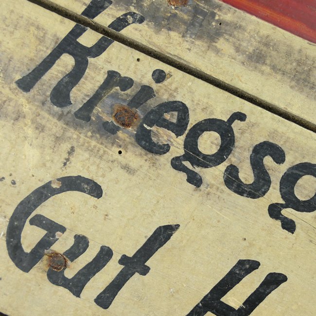 German Wooden Sign POW Camp 'Gutshof' — image 5