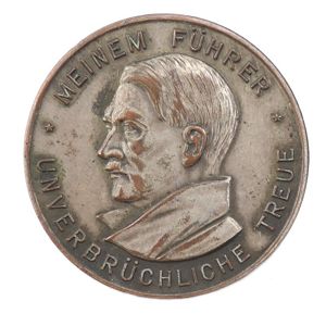 Adolf Hitler Table Medal 1934