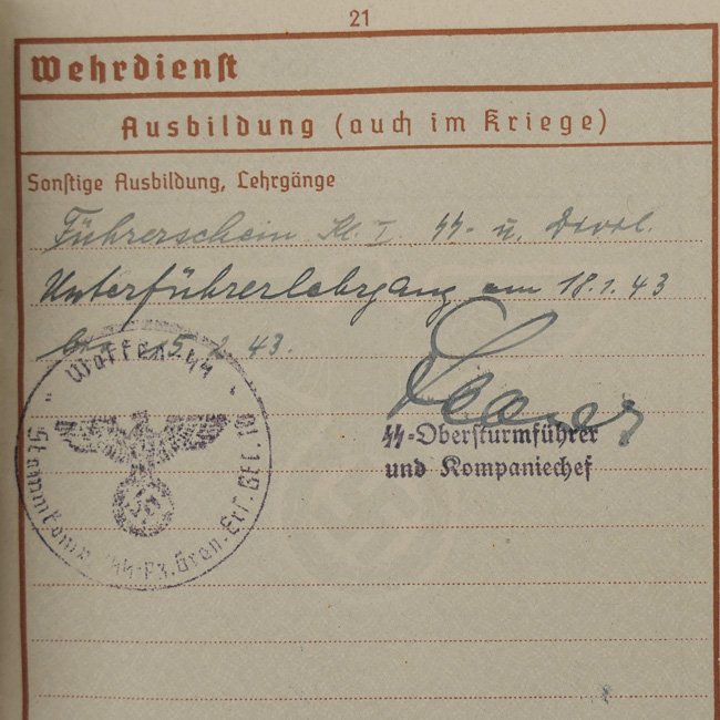 Waffen-SS Wehrpaß — image 8
