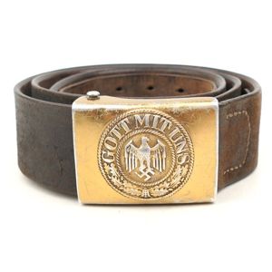 Kriegsmarine Belt Set & Buckle on leather tab