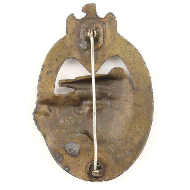 Panzer Assault Badge in Bronze - 'A.S.' — image 3