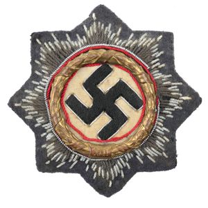 Luftwaffe German Cross in Gold - Cloth Version