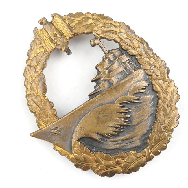 Kriegsmarine Destroyer War Badge - Schwerin — image 2