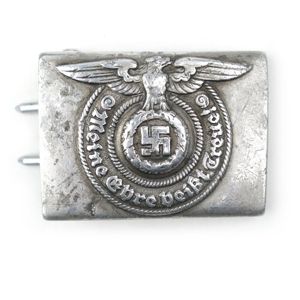 Waffen-SS Belt Buckle - RZM 822/38 ᛋᛋ