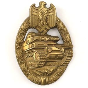 Panzerkampfabzeichen in Bronze - S&H