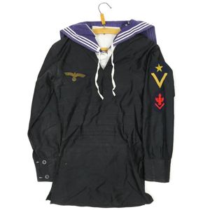 Kriegsmarine Blue Jumper Shirt with Collar Dickie