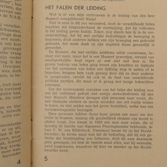 'De N.S.B-Leiding Ontmaskerd' Booklet — image 5