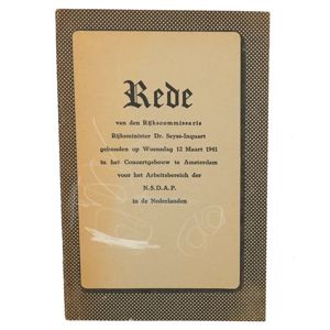 'Rede van Seyss-Inquart' Booklet