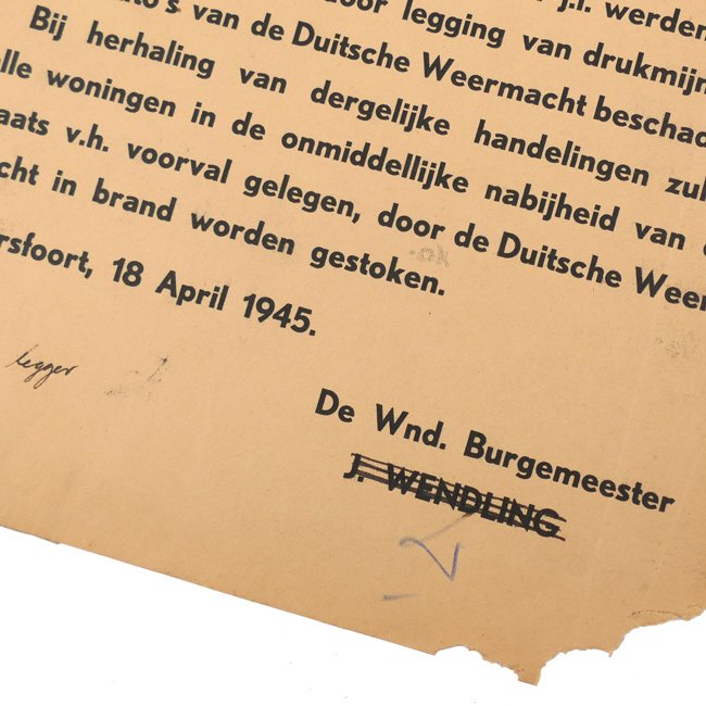 Dutch 'Bekendmaking Amersfoort' Poster — image 3