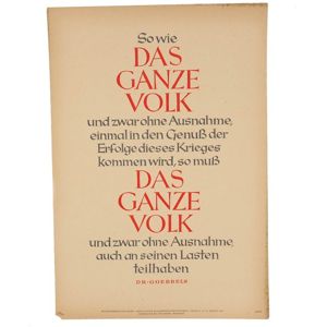 'Wochenspruch der NSDAP' Mini Poster