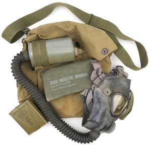 US Lightweight Service Gasmask with Carrying Bag