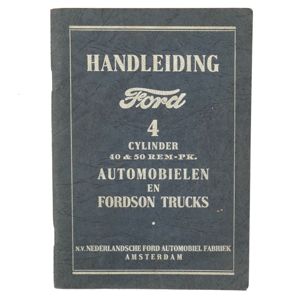 Ford 4 Cylinder Car Instruction Manual 1934