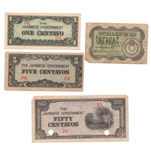 Set of Japanese Occupation Banknotes