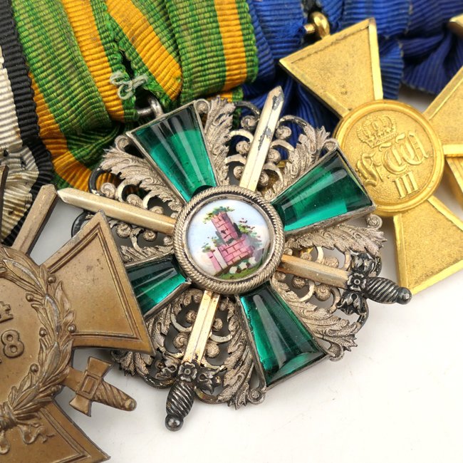 German 6-Piece Medal Bar 'Zähringer Lion' — image 3