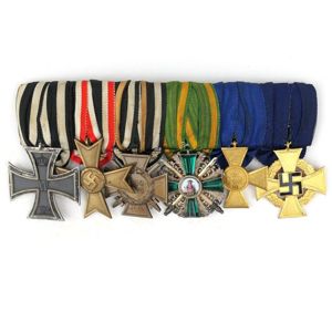 German 6-Piece Medal Bar 'Zähringer Lion'