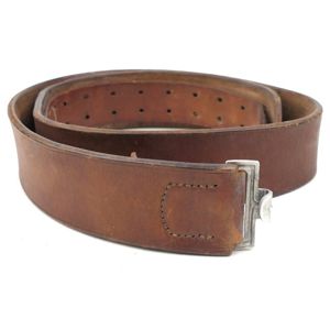 Polizei Brown Leather Belt