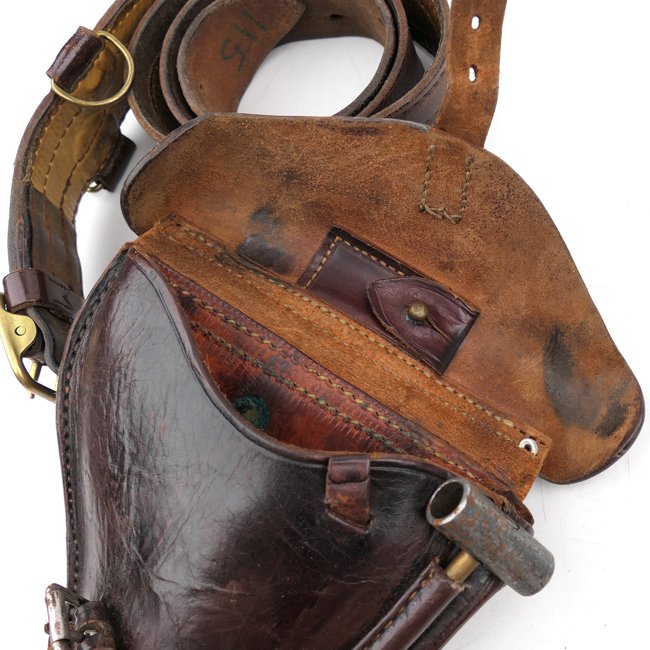 WW2 Finnish M23 P08 Luger Holster & Belt — image 3