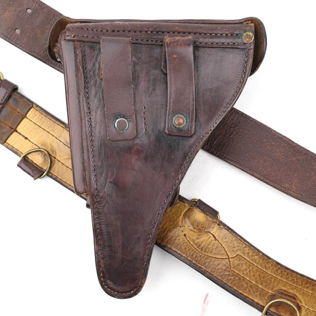 WW2 Finnish M23 P08 Luger Holster & Belt — image 4