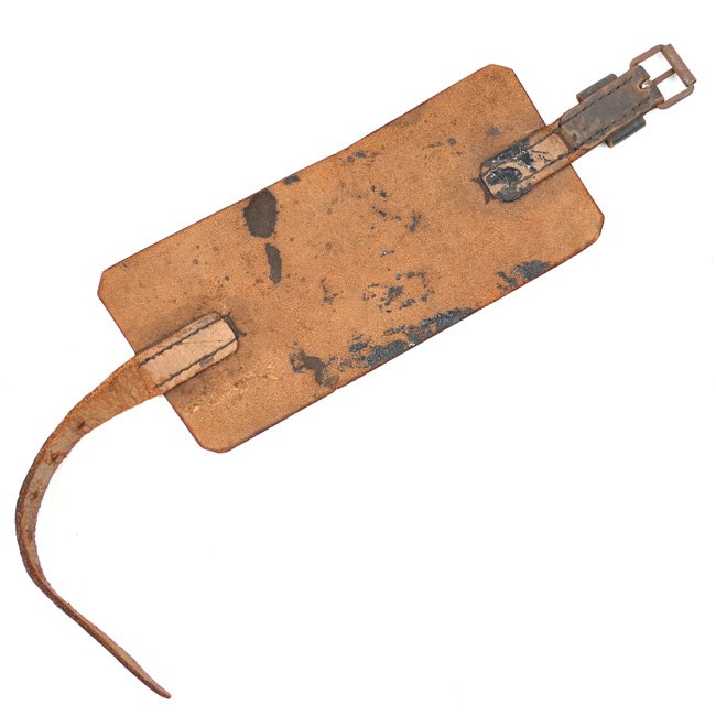 Dutch Fire Protection Police Leather Armband — image 3