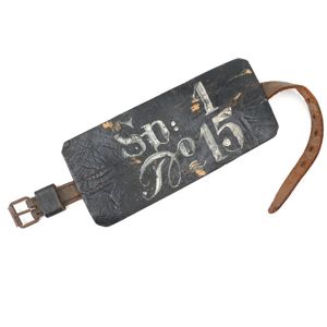 Dutch Fire Protection Police Leather Armband