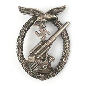 Luftwaffe Flak Artillery War Badge 'Brehmer'