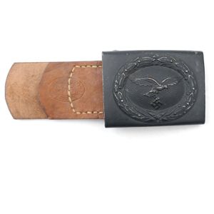 Luftwaffe Belt Buckle on Leather Tab 'B&N-41'