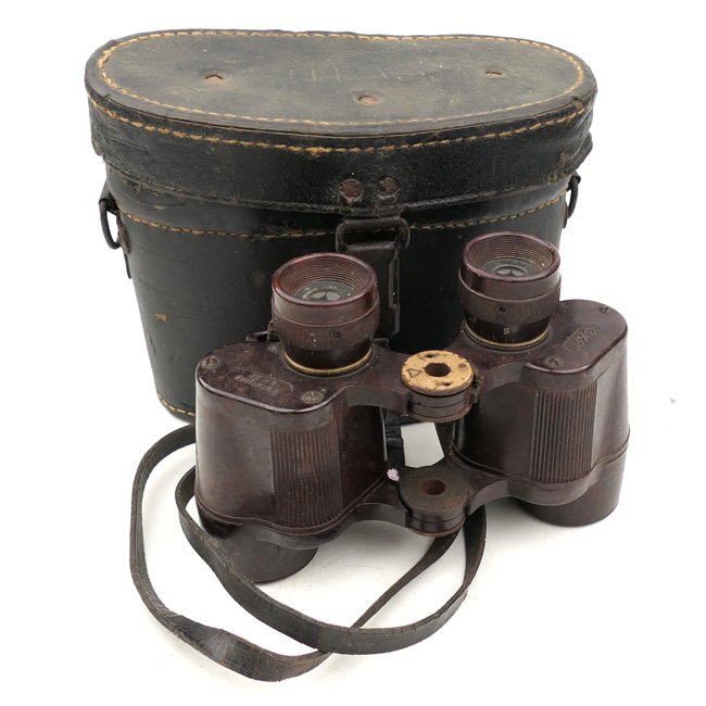 Rare Cased Bakelite 6x30 Binoculars 'Dienstglas' — image 2