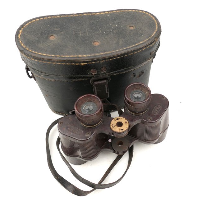 Rare Cased Bakelite 6x30 Binoculars 'Dienstglas' — image 3